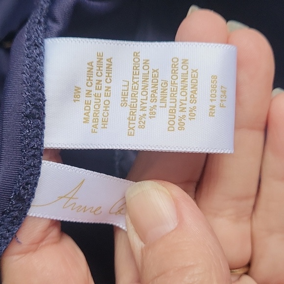 Swimwear Anne Cole, Calvin Klein, macys 4 for 1 one pc and 3 tankinis NWT 18 W - Picture 5 of 8